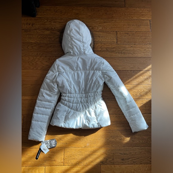 M - CELEBRITY PINK - vest coat with hoodie NWT - Picture 2 of 7